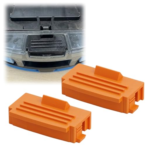 Dust Bin Locking Clip, Secure Dust Bin Fix Kit Compatible with Shark Matrix Robot Vacuum, Prevent Loose Bin and Self Empty Failure for Home Cleaning Maintenance -2PCS (Orange)