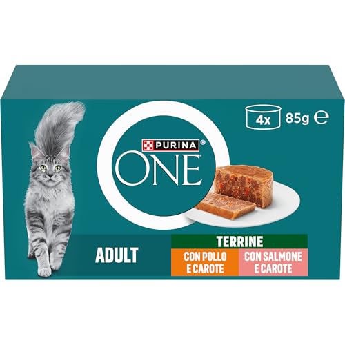 Purina One Sterilcat Filettini in salsa Cibo Umido per Gatti Sterilizzati con Pollo e Carote, Salmone e Carote, 48 Lattine da 85 g - Immagine 3
