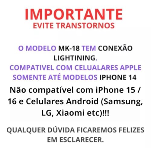 Microfone de Lapela MK18 sem Fio Transmissão Sem Fio Cancelamento de Ruído 40 H Tempo de Trabalho Co