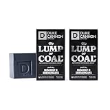 Duke Cannon Supply Co. Big Brick of Soap Bar for Men Holiday Edition - Lump of Coal (Bergamot & Black Pepper Scent), 10 oz. (2 Pack)