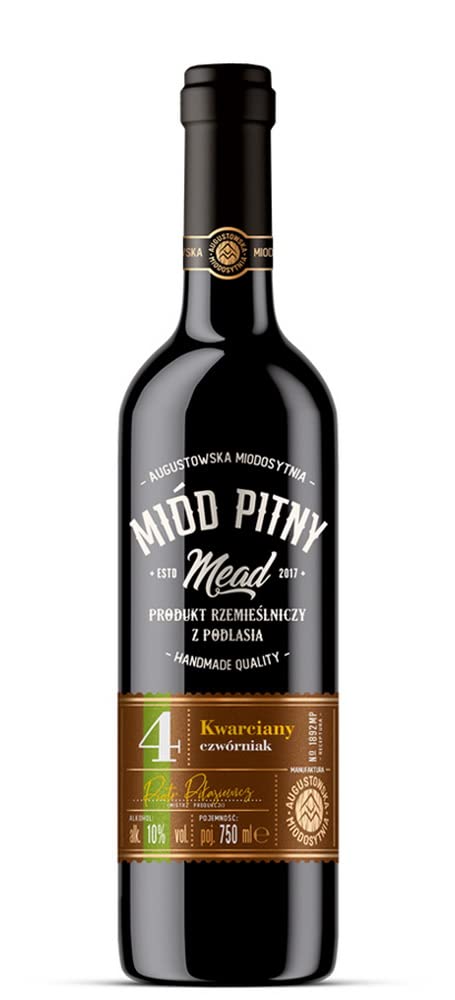 Kräuter Honigwein Met 0,75 L | 10 vol.% | aus Polen Metwein Honig Wein trocken.