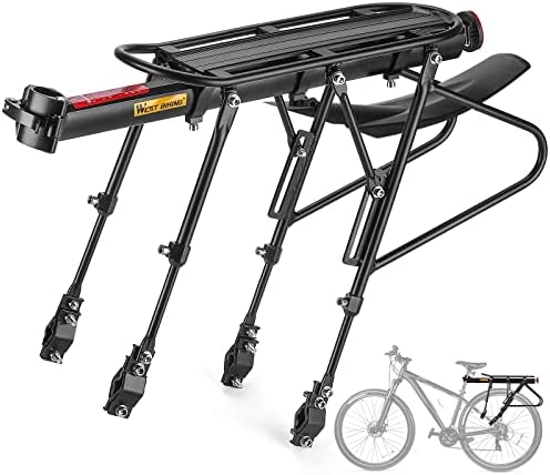 ANGGOER Rear Bike Rack - Bike Rack for Back of Bike - Aluminum Bicycle Cargo Rack - Back Rack for 20-29'' and 700c - 310 lbs Capacity