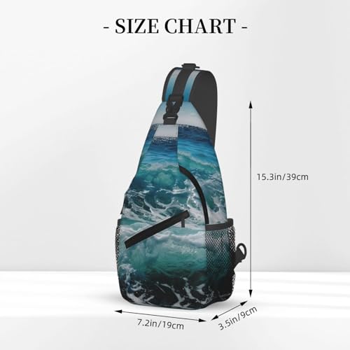 Sling Bag mochila cruzada negra para mujer y hombre miniatura 2