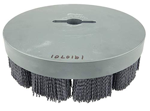 Image of Weiler 86122 Burr-Rx 10 inch Maximum Density Shell-Mill Holder Disc Brush, .055 /80CG Crimped Fill, Made in The USA