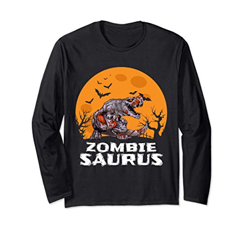 Halloween Zombie T rex Dinosaur Costume Gift Boys Girls Kids Maglia a Manica
