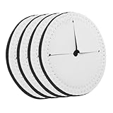 BIUDECO 4 Piezas Posavasos para Copas de Vino Blanca Resistente al Calor con Transferencia Térmica Base Antideslizante y Diseño Redondo para Decoración y Uso Diario