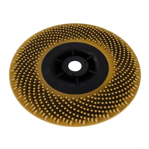 Disco de cerdas 4.5" 5/8-11 amarillo para decapar óxido en metal