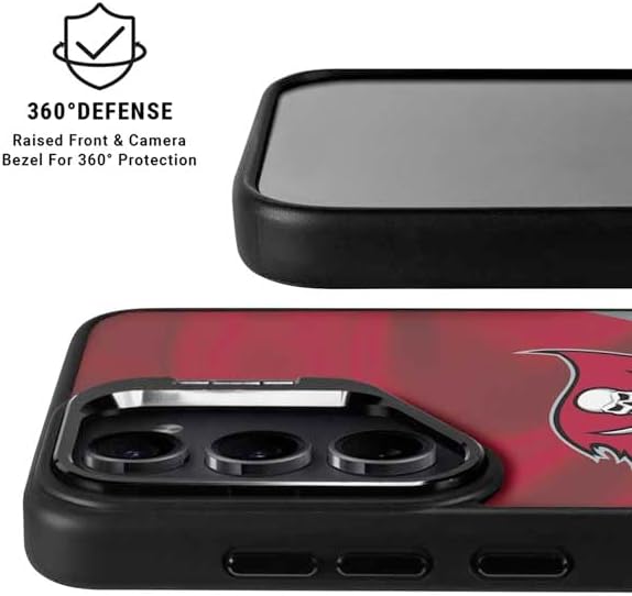 Skinit Kickstand Phone Case Compatible with Galaxy S25 Ultra - Officially Licensed NFL Tampa Bay Buccaneers Design