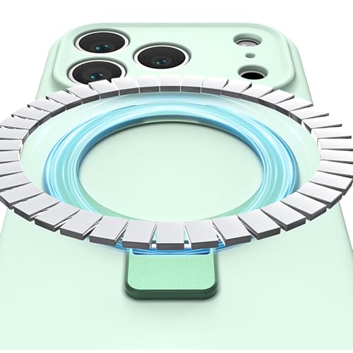 Coque iPhone 17 Pro silicone blanc avec anneau rotatif et protection camera - 3