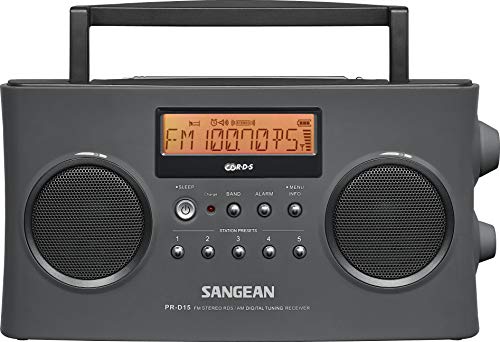 image for Sangean PR-D15 AM/FM-Stereo RDS Digital Portable Radio with Built-in B