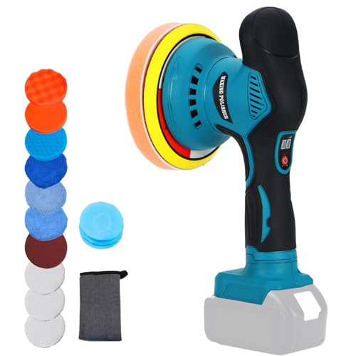 Buffer Polisher Compatible with Makita 18v Battery, Cordless 6 Inch Orbital Buffer, Brushless Motor Car Buffer for Boat, Car Polishing and Waxing (Tool Only, NO Battery )