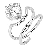 fingerspitzenring 925 silber Gutes Geschenk: Es kann ein gutes Geschenk für Ihre beste Freundin, Freundin, Dame, Ehefrau, Mutter oder jede andere schöne Dame in Ihrem Leben sein.