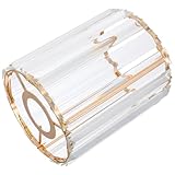 Kisangel Hängelampenschirm aus Kristall und Metall Moderner Stil Dekorativer Lampenschirm Glühbirne Ersatz-lampenschirm für Pendelleuchten Kleiner Lampenschirm für Beleuchtungskonzepte