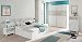 Habitdesign Armario Dos Puertas correderas, Armario Dormitorio, Modelo Vintage, Acabado Blanco Brillo...