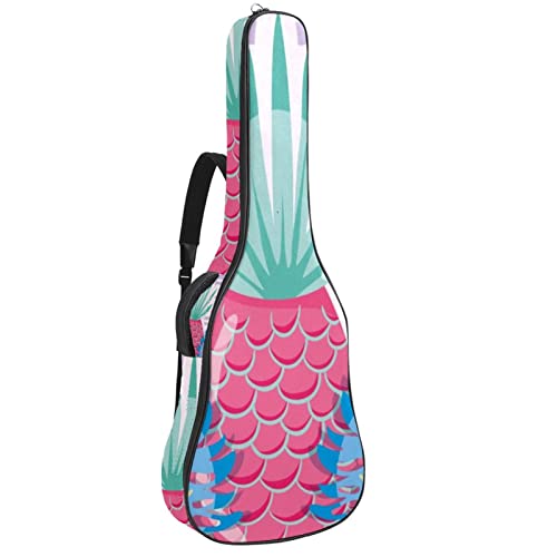 Housse étanche pour guitare acoustique avec double bandoulière et poche Motif ananas fruits et rayures, Multicolore 01… - Les Beatles, Paul McCartney, John Lennon, RIngo Starr, George Harrison Housse étanche pour guitare acoustique avec double bandoulière et poche Motif ananas fruits et rayures, Multicolore 01…