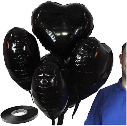 Matthew Balloons 5x Red Star Foil Balloons Helium or Air 18 Inches (5x Red STARS)
