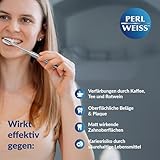 PERLWEISS Schönheits Zahnweiss Whitening Zahncreme - mit einzigartigem Pearl Powder gegen Verfärbungen - für sichtbare Zahnaufhellung, strahlenden Glanz & Zahnschmelzschutz, 50 ml