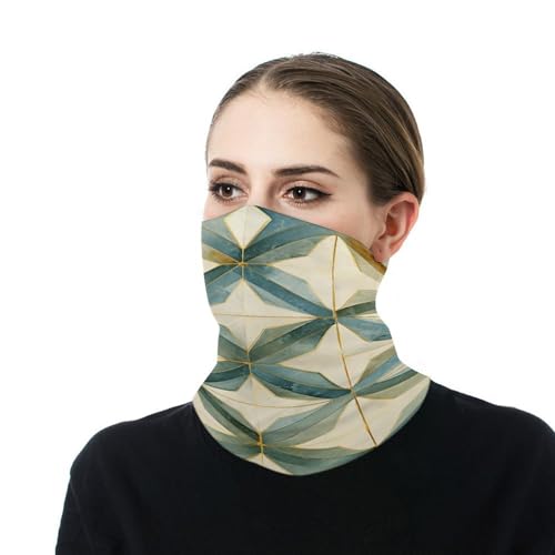 Mascarilla azul y dorada para frío, pañuelo para cuello, cortaviento, banda para motos, ciclismo, esquí para hombres y mujeres miniatura 7