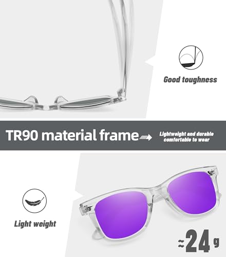 Image of MEETSUN Polarized Sunglasses for Women Men Classic Retro Square Frame Driving Sun Glasses UV Protection
