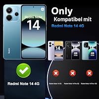 Lutree für Xiaomi Redmi Note 14 4G Schutzfolie, 3+3 Stück Schutzglas + Kameraschutz Folie, 9H Härte HD Displayschutz Bläschenfrei Anti- Kratzer Displayfolie – Ansicht 2
