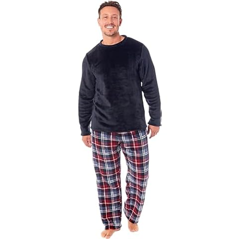 MICHAEL PAUL Men's Soft Fleece Pyjamas Set Cover