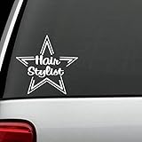 Star Hair Stylist Window Decal Sticker
