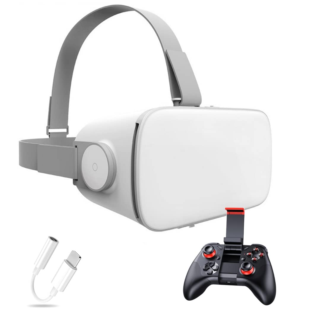 okulary 3D VR, wirtualna rzeczywistość, zestaw słuchawkowy VR, kontroler Bluetooth do iPhone'a 13 Pro Max/13 Pro/13/12/11, dla Samsung Galaxy S21, Huawei, Xiaomi Series