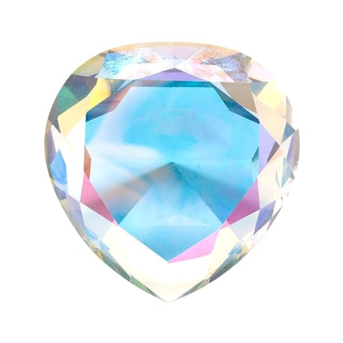 Lurrose Nail Art Holder Practice Stand Love Heart Shaped Atificial Crystal Diamond Hand Model Ornament Manicure Accessories For DIY Craft Nail Art Display 8cm