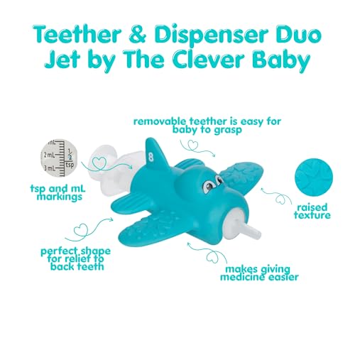 Image of Teether & Medicine Dispenser Duo, Jet