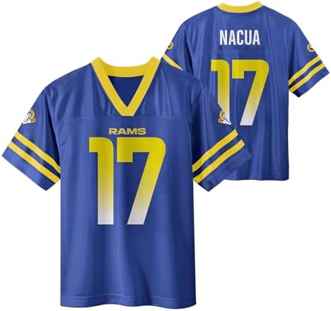 Puka Nacua Los Angeles Rams Blue #17 NFL Kids Youth 4-20 Nome e