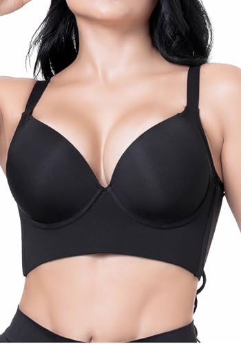 LT.ROSE Compression Push Up Bra with Back Smoothing Fat | Full Coverage Brasier para Mujer