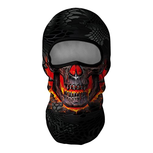 Image of Skull Full ski Mask, 3D Balaclava, UV Sun Protection,Motorcycle /Ski /Scarf /Cycling /Fishing for Men