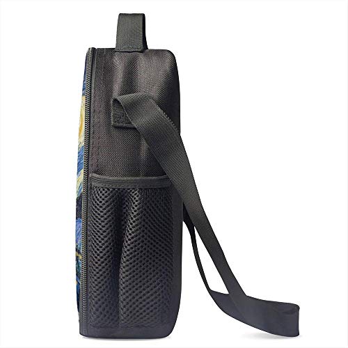 Vunko Starry Night Insulated Lunch Bag For School Work Office Picnic Van Gogh Tote Lunch Box Containers For Adults And Kids Compact Reusable Cooler Bag With Shoulder Strap #TOP2
