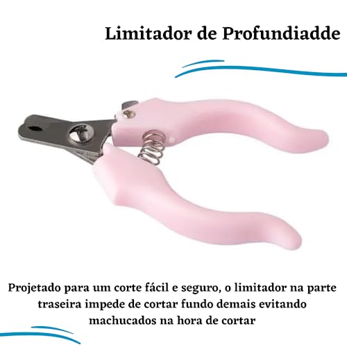 Cortador de Unha PET Para Cães e gatos em Aço Profissional Alicate Com Cabo Ergônomico Trava de Segu
