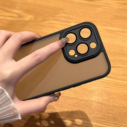 Coque mate antichoc en silicone souple pour iPhone 14 Pro gris bleu