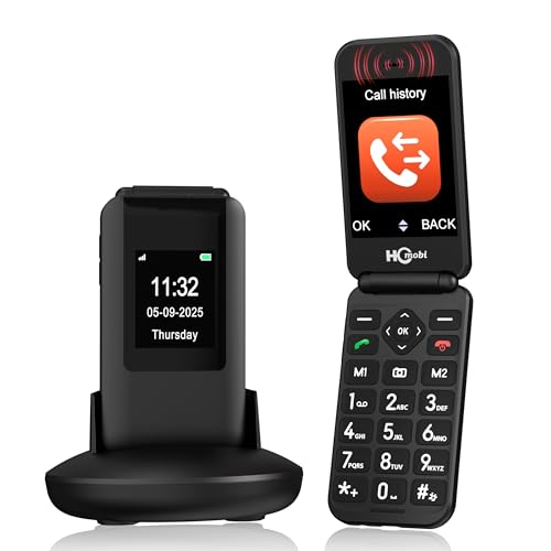Flip Phones for Seniors，2.8+1.5' Flip Phones Unlocked, Large Screen & Font & Buttons,Loud...