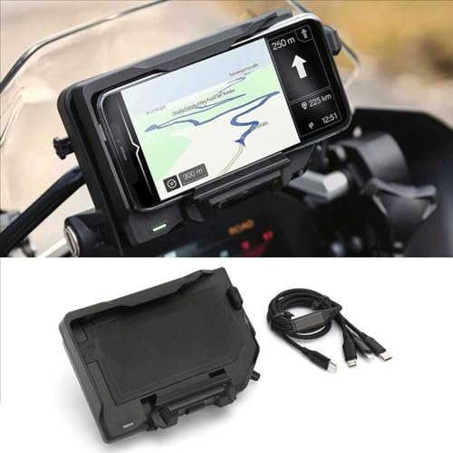 SadaEric for BMW R1200GS Phone Mount Wireless Charging Stand GPS Navigation Motorcycle R1250GS LC Adventure F750GS F850GS Support Shortcut Keys One Click Lock