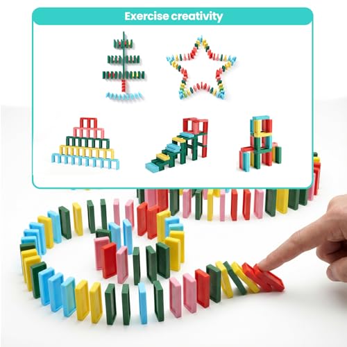 Domino para Niños con Tren Automático, 100 Piezas miniatura 2