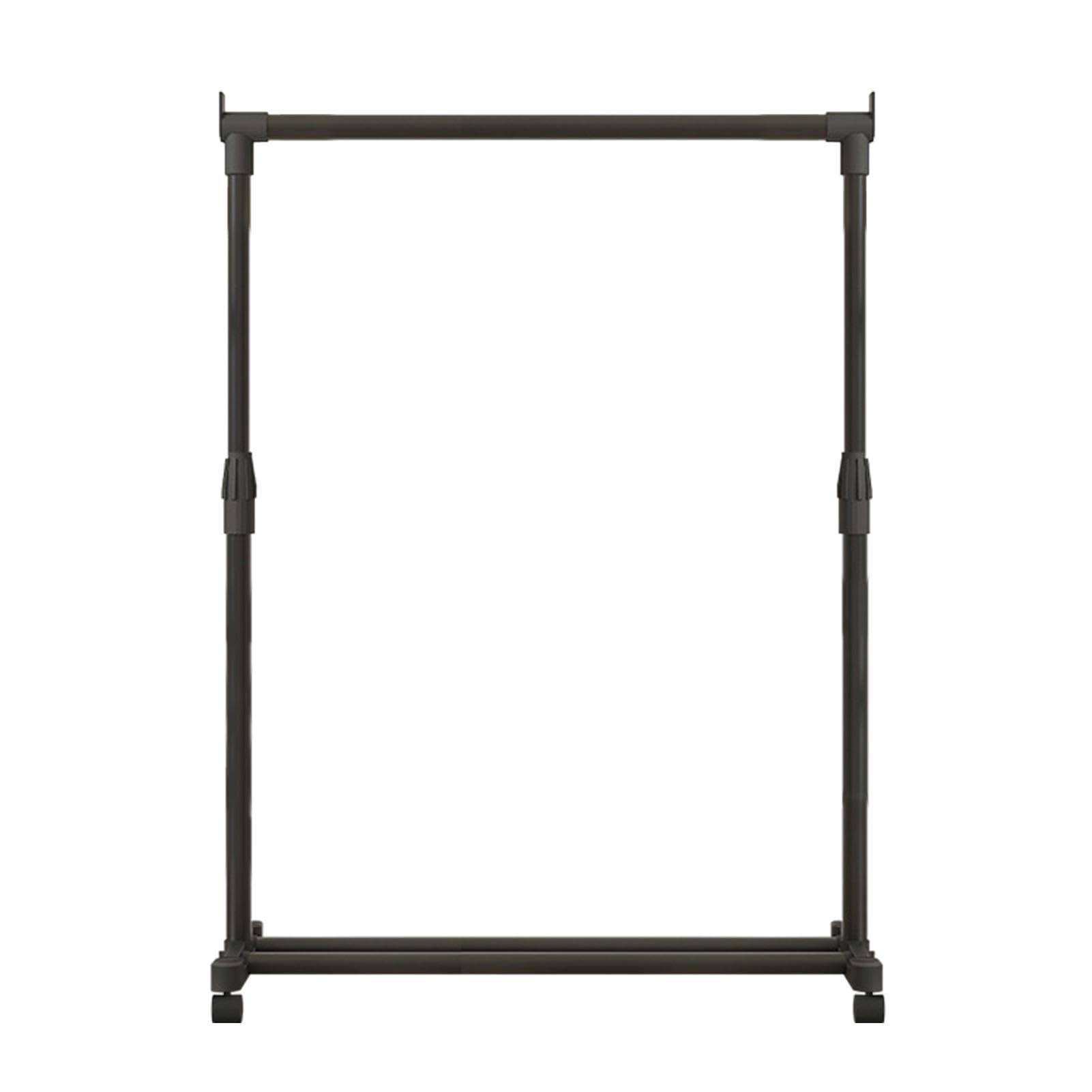 Heavy-Du Rollender Kleiderständer - Beweglicher Metall-Kleiderständer mit Rollen Trockenständer für Bekleidungsgeschäft & Schlafzimmer Kohlenstoffstahl Kleiderstange