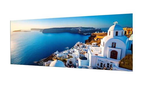 Diamond Painting Adulte Santorin : Le Kit Complet Idéal en Cadeau de Création