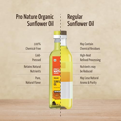 Image of Pro Nature 100% Organic Sunflower Oil, 500ml