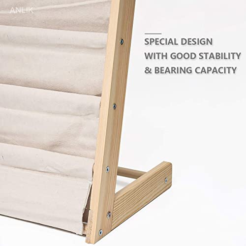 Morimoe Sling Bookshelf Kids Book Rack Storage, Natural Beige (Beige, W:75Cm) #TOP4