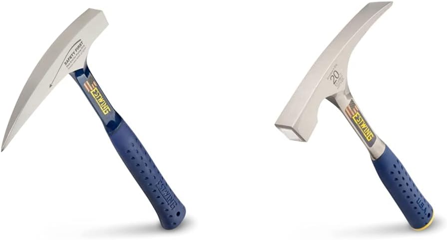 Estwing Rock Pick Hammer and Bricklayer's Hammer Bundle