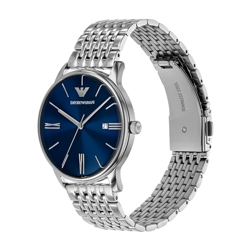 Image of Emporio Armani Silver Quartz Stainless Steel Watch AR11674