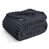 Dreamlab Cobija Frazada Afelpada Flannel de Rayas Ultra Suave | Blanket Cobertor Polar Invierno para Cama o Manta para Sofa...