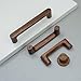 MFYS 6 Pack Walnut Wood Drawer Pulls Handes Rustic Cabinet Pulls Handles Wood Dresser Knob Kitchen Furniture Hardware (6, 4