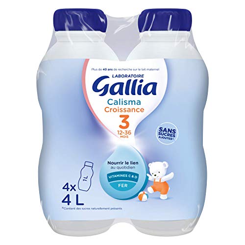 Laboratoire gallia Calisma Lait Bébé Croissance Dès 12 Mois, 4 x 1L