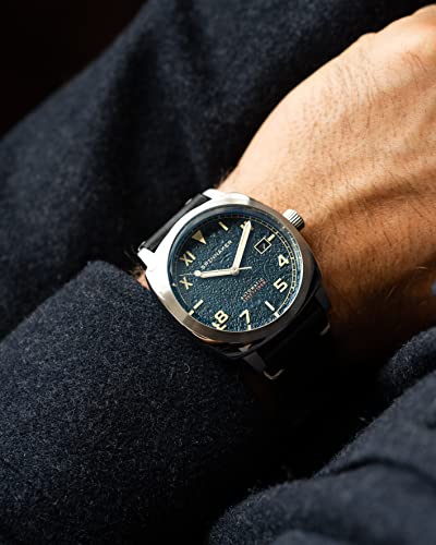 Image of Spinnaker Men's 42mm Hull California Automatic Watch with Leather Strap SP-5071