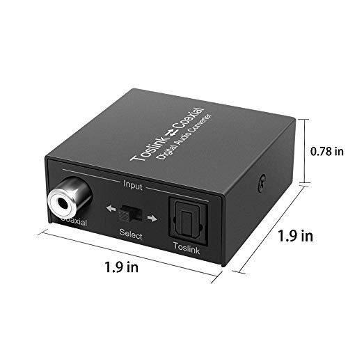 image for Laboen Digital Coaxial to Optical Converter, Bi-Directional Coax Digit