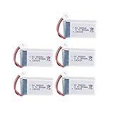 Tensión:3.7 V WOWNG 3.7V 800mAh 902540 Lipo Batería para Syma X5 X5C X5SC X5SW TK M68 MJX X705C SG600 RC Quadcopter Drone Repuesto 5PCS
